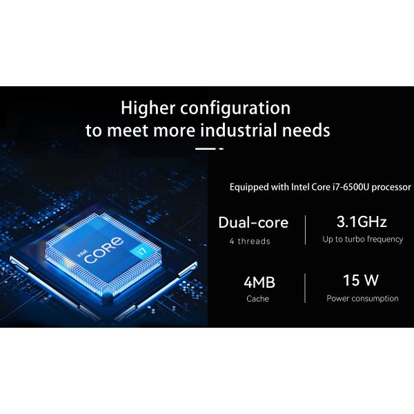 Intel Core I7-6500U Processor With Four LAN and Dual COMs Industrial Mini PC