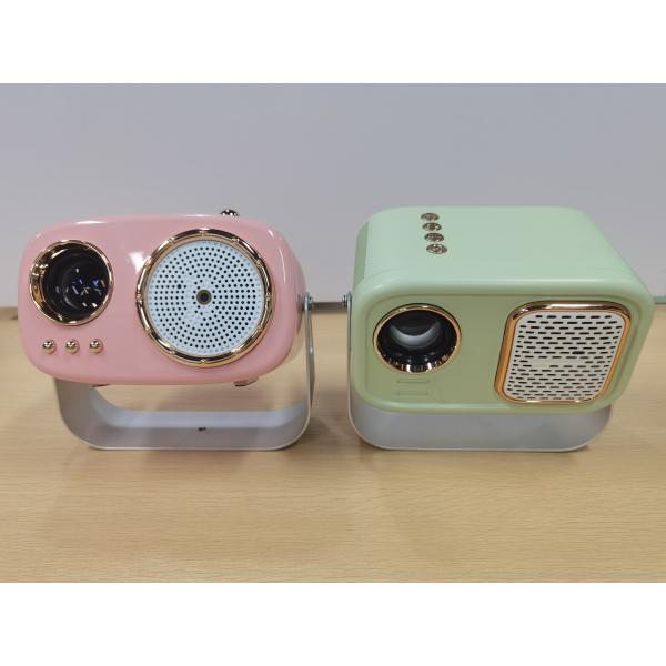 K1 Green 720P Mini Projector showing versatile projection angles