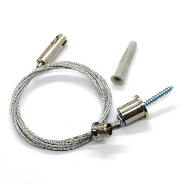 Adjustable Suspension Cable Kit with Gripper for Lighting Systems