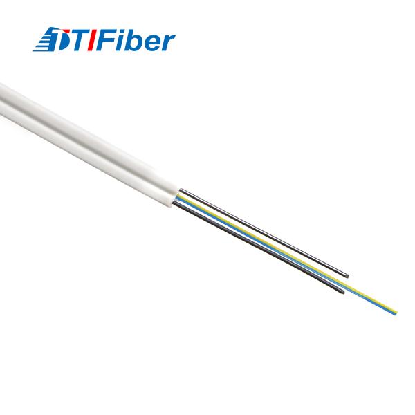 Indoor Single Mode GJXH FTTH Flat Drop Cable With G657A1 G657A2