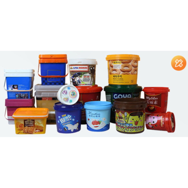 Custom-Capacity Special-Shaped Oval Plastic Packaging Bucket