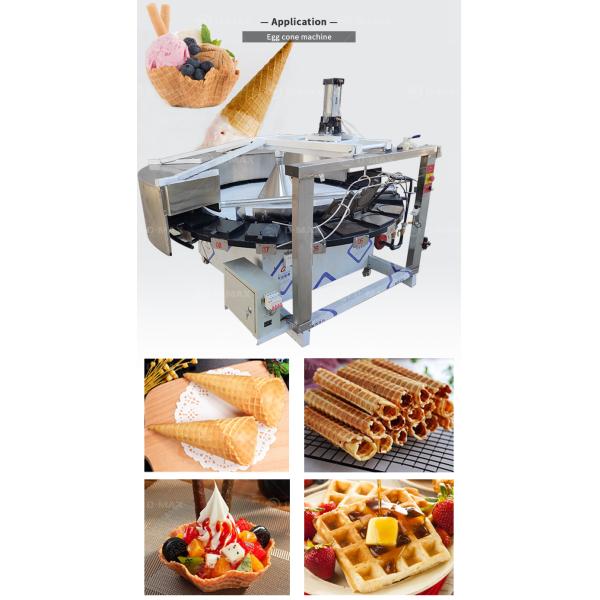 Easy Operation Waffle Cone Making Crepe Machine for Automatic Stroopwafel Production