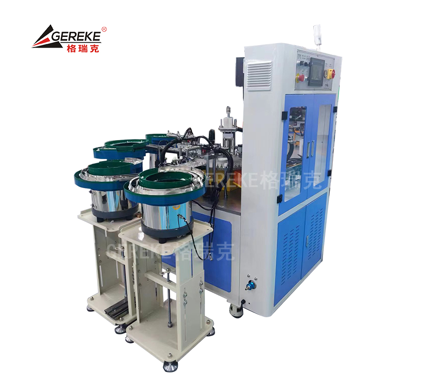Cap And Clip Automatic Assembly Making Machine 4 Up