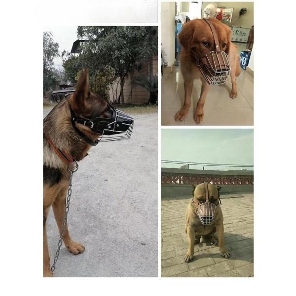 Adjustable Straps Soft Breathable Dog Safe Muzzle for Large Dogs Solid Pattern