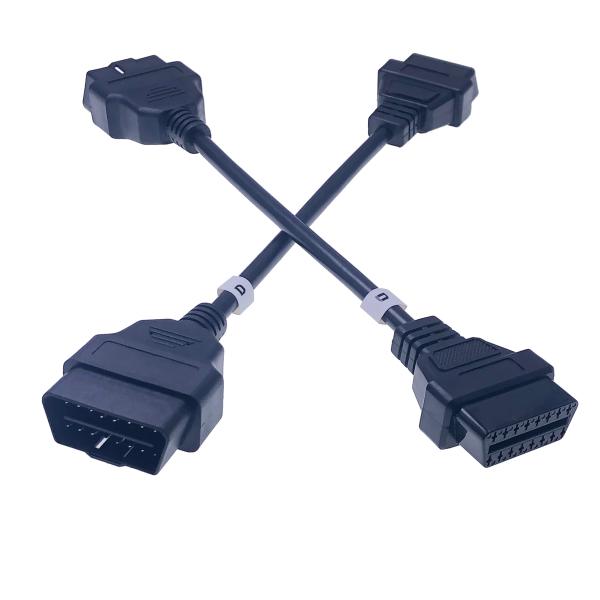 16 Core OBD2 Cable Adapter for Automotive OBD2 Extension Connection Universal Car Fitment 1.5M