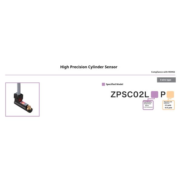 Makinopc Original Cylinder Sensor High Precision Magnetic Switch Perceptron Electronic Sensor Japan Import ZPSC02LP