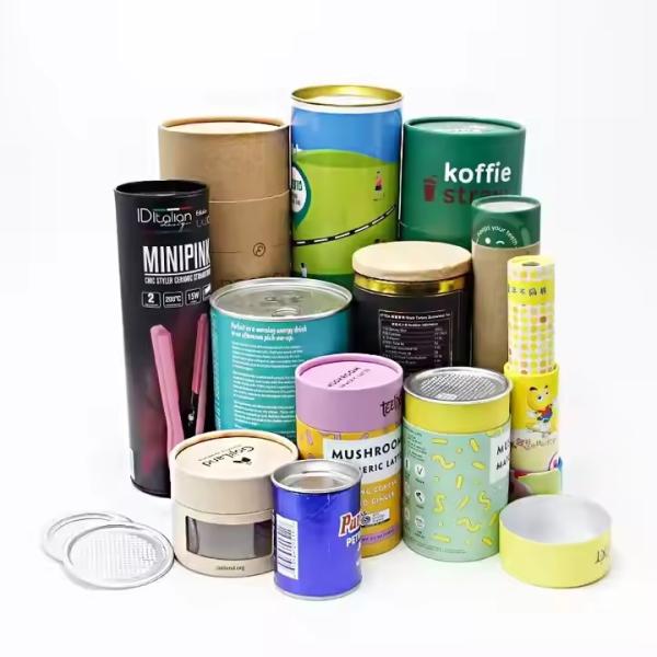 High Quality Eco-friendly Cardboard Custom Design Tea Coffee Container Packaging Food Paper Tube