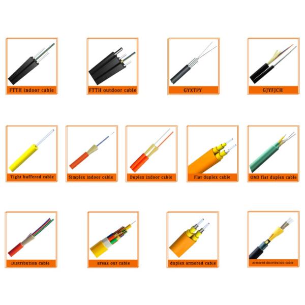 G.652D G.657A LSZH PVC Jacket 2 Core FTTH Optical Fiber Drop Cable