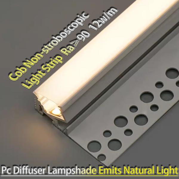 24V Low Voltage Self-Adhesive Linear Light Strip No Voltage Drop Embedded LED Line Atmosphere Light