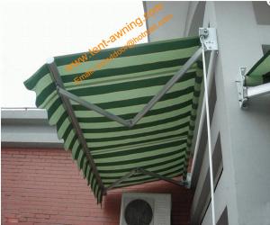 Quality Outdoor Waterproof Pation Balcony Porch Manual  Retractalbe Awning for sale