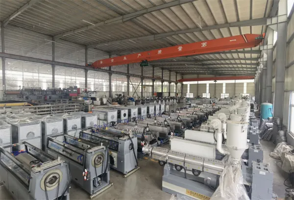 Automatic PE / HDPE Plastic Carbon Spiral Corrugated Pipe Making Machine with Stable Output and Continuous Winding System