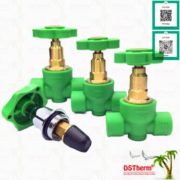 Water Supplying Ppr Gate Valve Soft Seal Type Plastic PPR Concealed Valve Ppr Gate Valve
