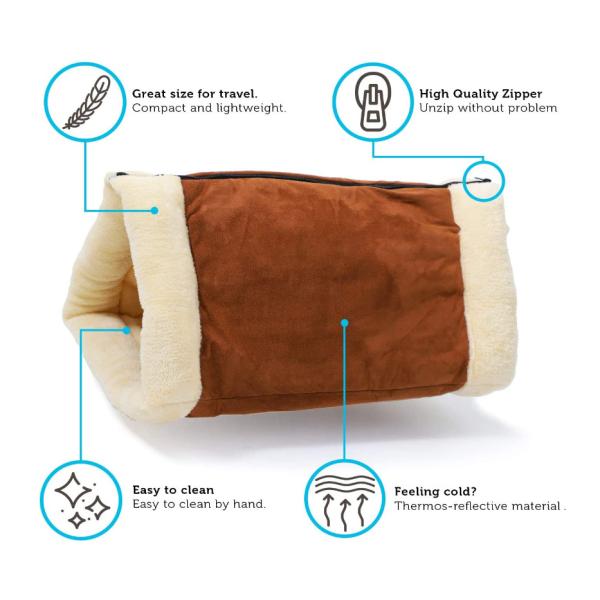 Cat Comfort Blanket Function 2 In 1 Soft Plush With Anti-Slip Bottom
