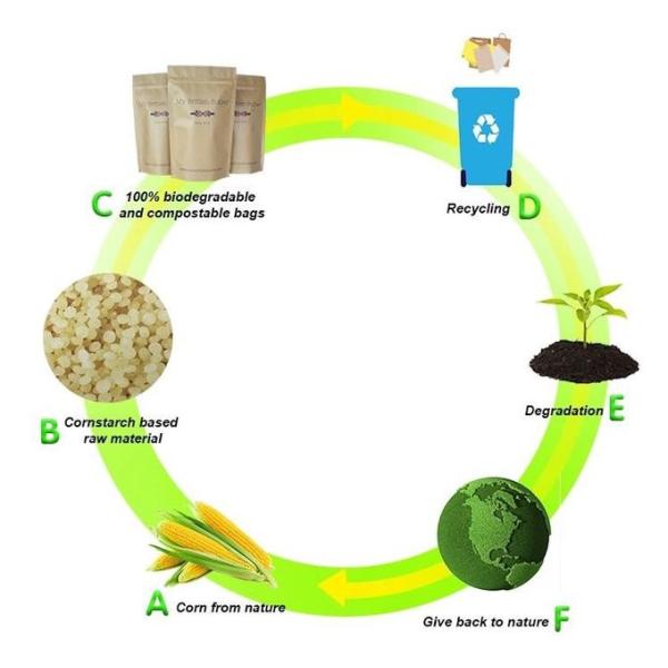 biodegradable pla corn starch promotional shopping bag Pla Flat Biodegradable Tea Bag, bagease packaging products