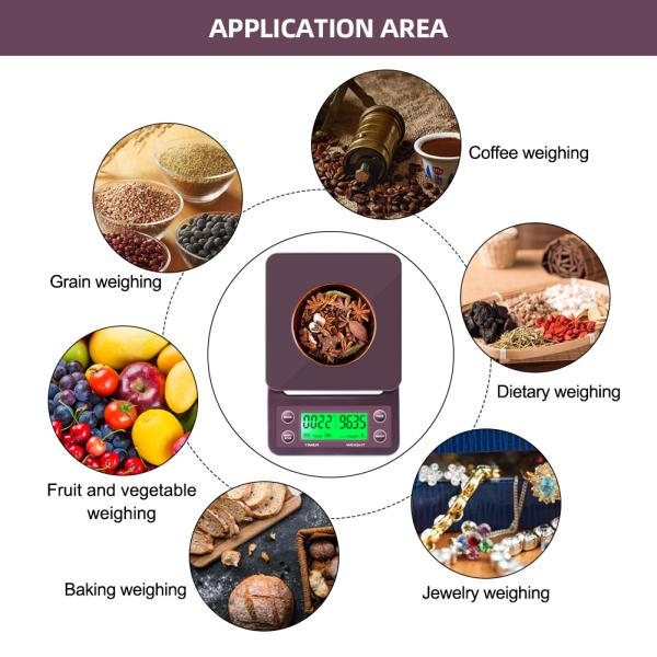 6.6LBS 3kg Load Electronic LCD Coffee Weighing Scale
