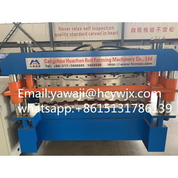 1250mm Material Width Double Deck Roll Forming Machine With Advanced CR12 Cutter Material