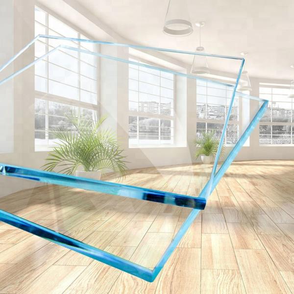 12mm Thick Laminated Tempered Glass Dining Table with Physically Tempered Technique