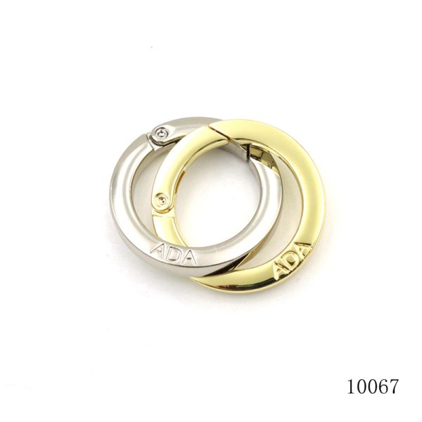 Brass Spring O Ring Corrosion Resistant Round Carabiner Clips Customizable