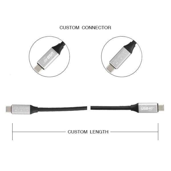 High speed usb extension cable,USB Type-C to USB Type-C 4.0, 40Gbps