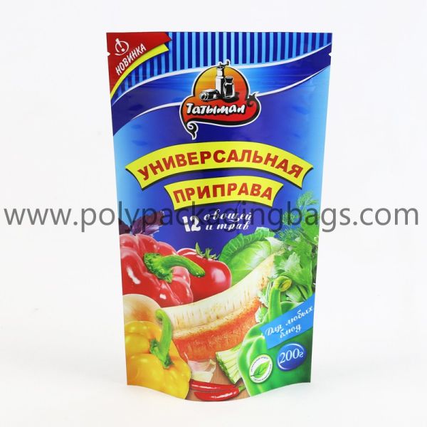 Ziplock Stand Up Packaging Poly Bags Customized Logo