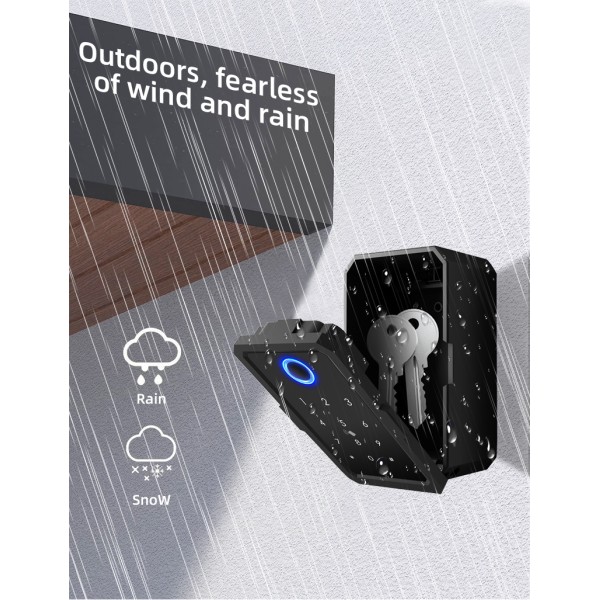 Ttlock Tuya Smart Key Storage Boxes Finger Print Code Lockbox Entry Safe Key Box Lock Box for House Apartment