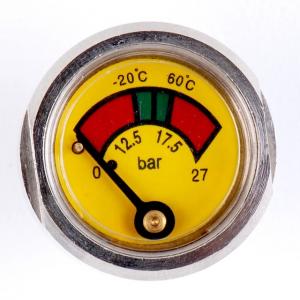 Quality Chrome Plated Pressure Gauge Manometer , Brass Fire Extinguisher Components for sale