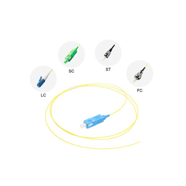 0.9mm Diameter 9/125 G657A1 LC/APC Simplex Fiber Optic Pigtail