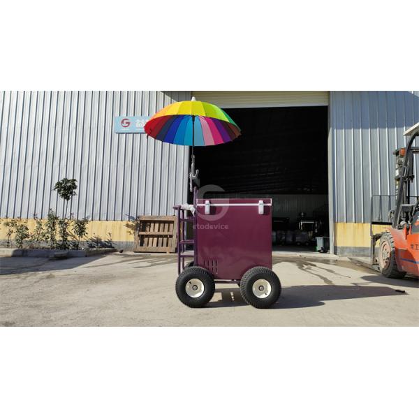 Small Display Showcase Trolley with Cooler Function Customized Trailer Cart in Any Color