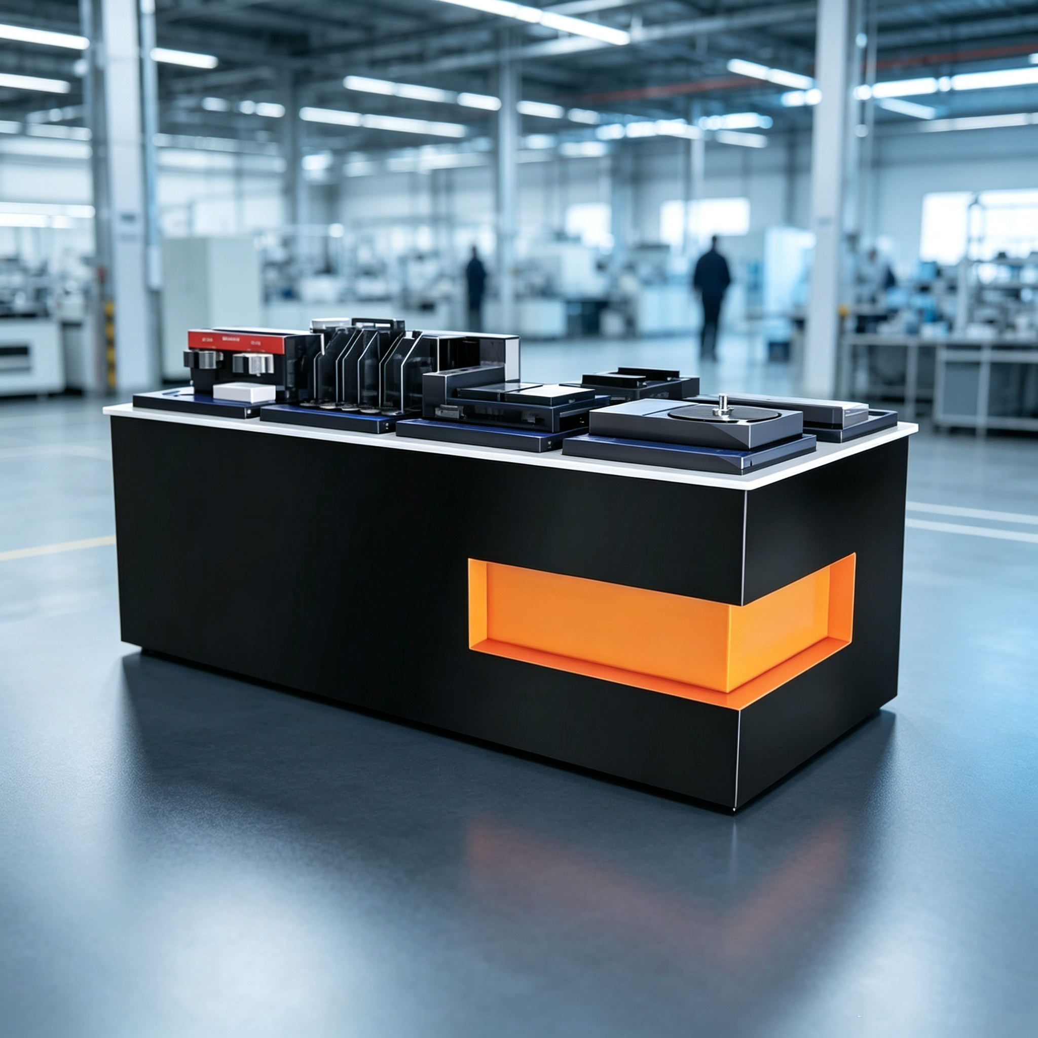 Door and Window Terminal Guide Profiles Demonstration Testing Station Window Performance Demo Bench Showroom Display Counter