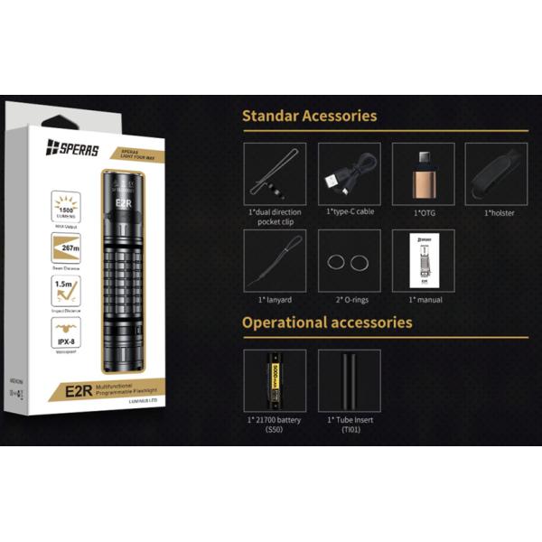 Dustproof Stainless Steel Multifunctional Small EDC Flashlights