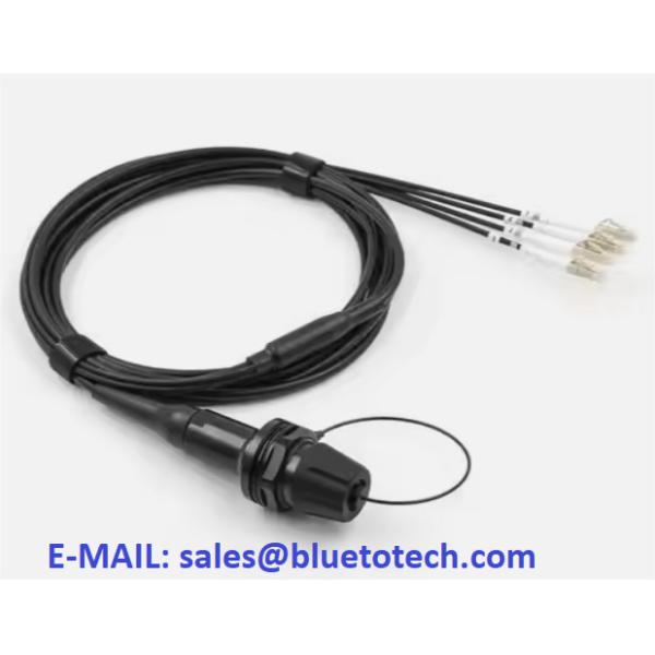 XBEAM Expand Beam 4core Armored Optical Fiber Patch Cable To LC 4Fiber Multi Mode Expanded Beam Connector