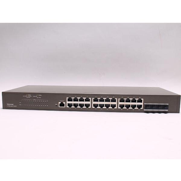 TEG5328F 24 Port L3 Managed Switch with Customizable QoS Function and 10*10/100/1000 Ethernet 4*1000 SFP Gigabit Switch