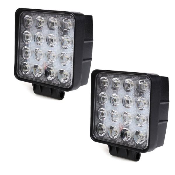 48W LED work light with EMC function square LED light for off road vehicles ATV UTV trucks tractor