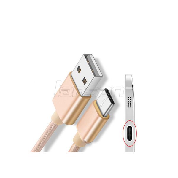 Foil 2A Nylon Braided Type C USB Cable Micro USB Data Cable For Mobile Phone