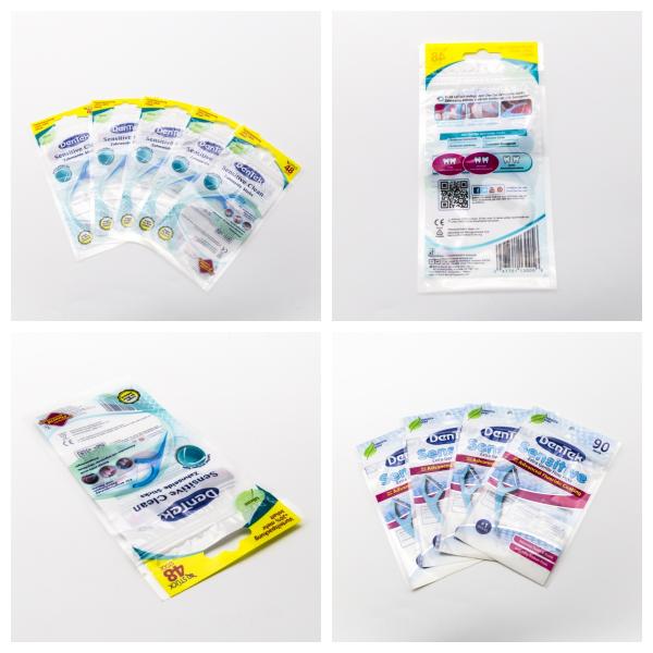 Laminated Material Custom Size Design Plastic Packaging Bag With Logo Printing For Dental Floss Packaging Wholesale.