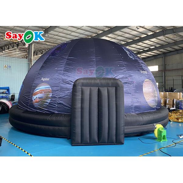 Customized Printed Inflatable Planetarium Black Projection Dome Tent For Science Display