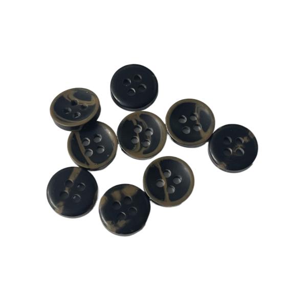 Polyester Imitation Horn Buttons 16L Use For Jacket Shirt