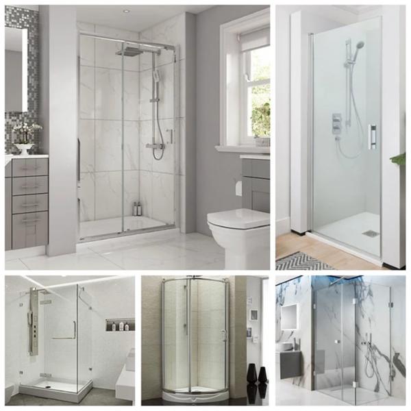 Rectangular Custom Multifunction Fitting Hardware Swing Door Safety Shower Room Doors