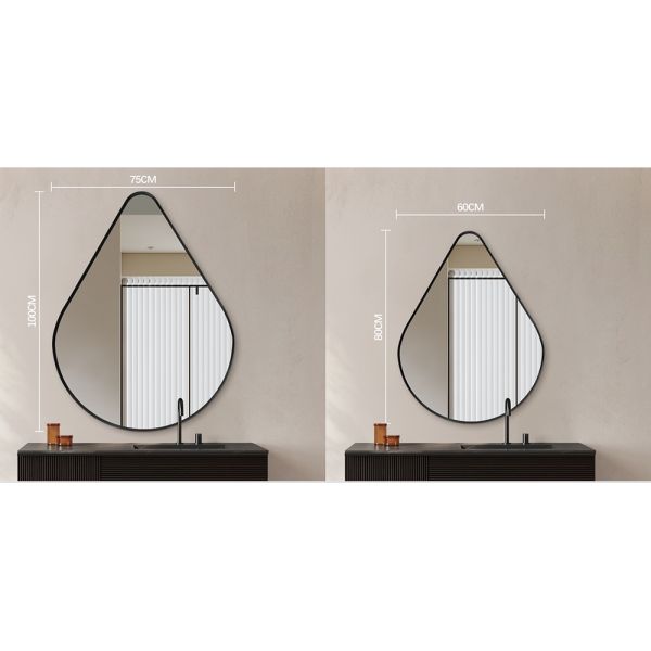 Arch Shape Metal Frame Wall Mirror Without Light , Decorative Full Length Wall Mirror