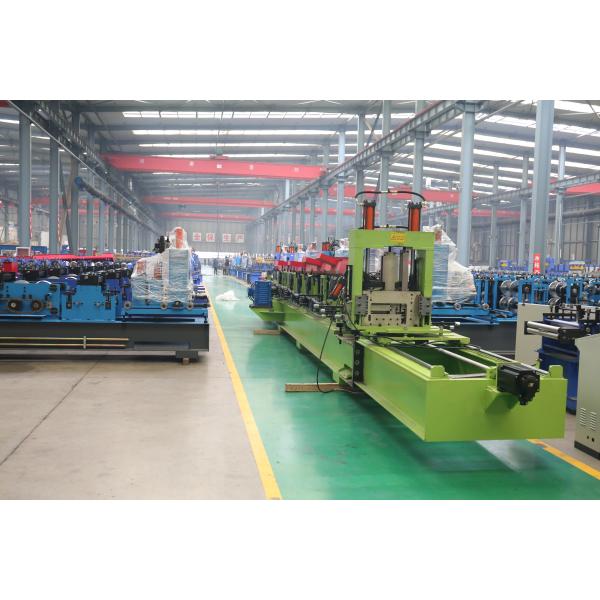 Hydraulic Cut C Z Purlin Roll Forming Machine , Full Automatic Z Purlin Making Machine