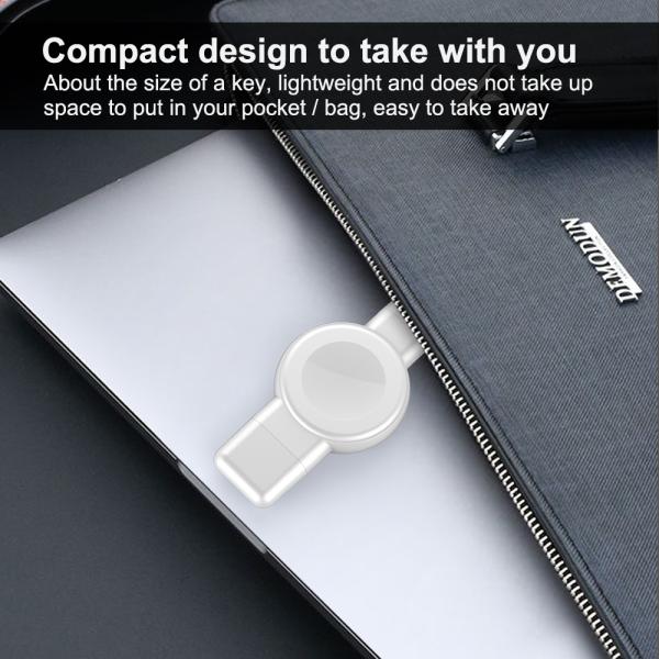 ABS PC Material Smart Watch Wireless Charger USB Cable Included