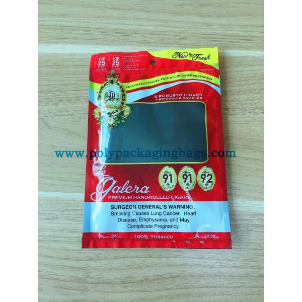 Reclosable Travel Pack Humidifier System Cigars Pouch