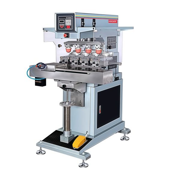 Multicolor Semi Automatic Pad Printing Machine Offering Performance For Printing Detailed Logos Texts And Graphics On Items And Electronics