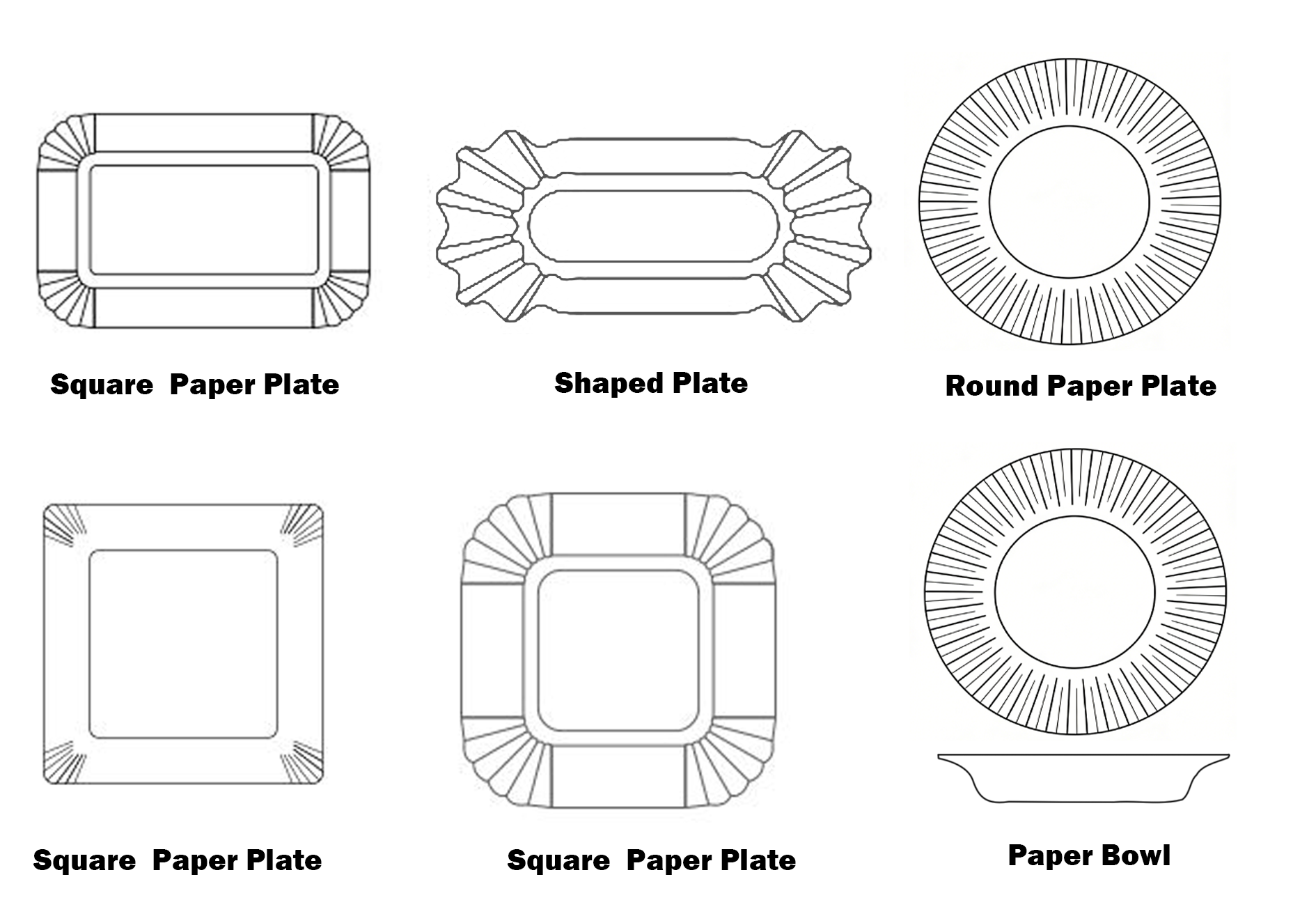 Heavy Duty White Paper Plates Compostable Disposable Tableware Perfect for Catering Food Trucks Festivals and Corporate Events