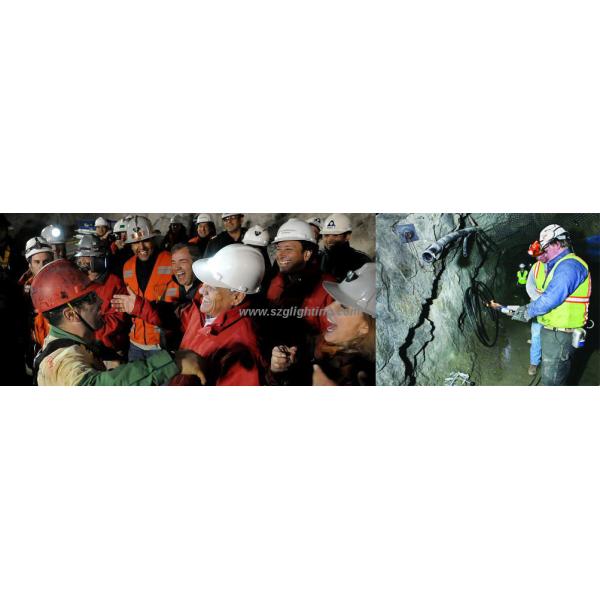 Strong Brightness CREE LED Mining Lamp , Low Power Warning Mining Cap Lights