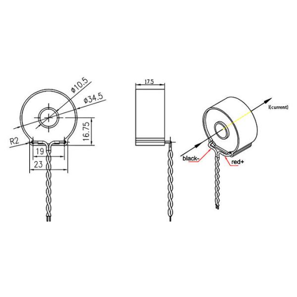 Non Dc Immunity 20A Current Transformer Split Core For Medical Equipment