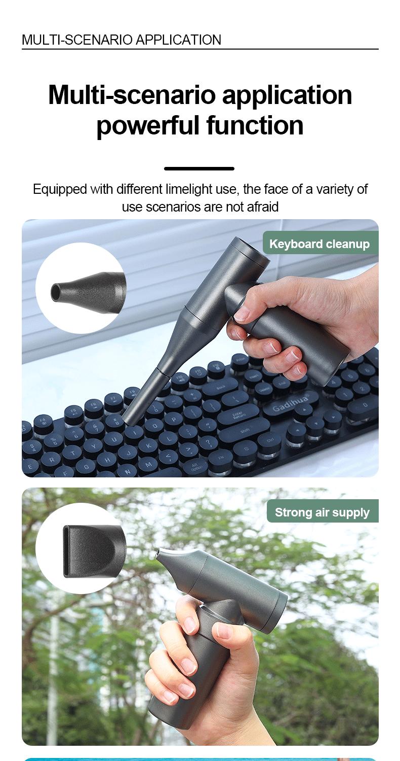 Multifunction High Speed Portable Handheld Type-C Charging Multi Function Super Powerful Air Blower Mini Turbo Jet Fan