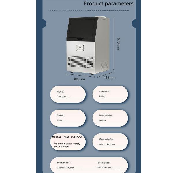 Automatic Portable Ice Machine with Block Ice Making Function