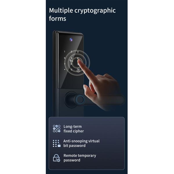 S829MAX Wifi Camera Lock Tuya APP Digital Viewer Lock Biometric Fingerprint Smart Door lock