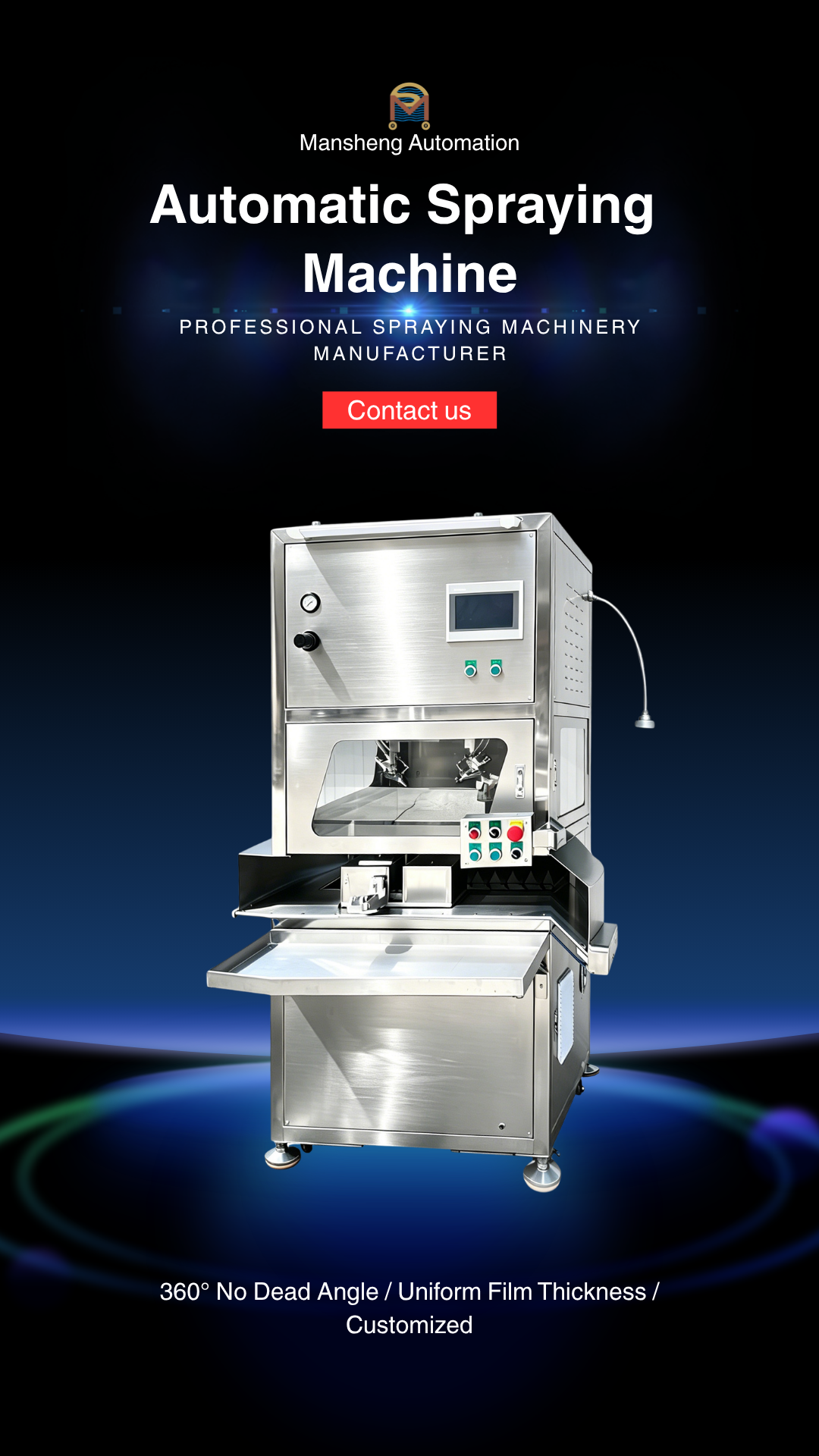Automatic Spraying Machine, Industrial Coating Equipment for Metal Flow Divider Surface Finishing